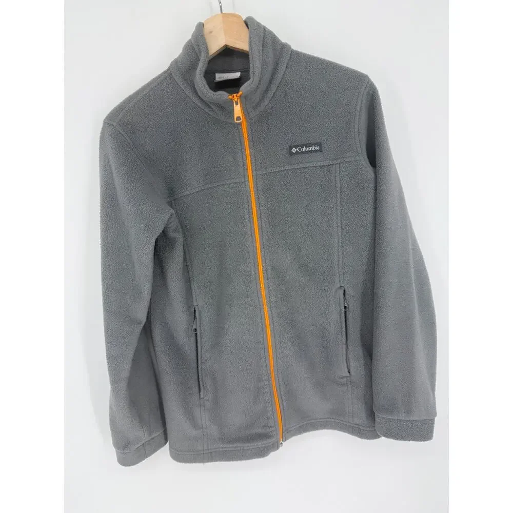 Lot of 2 Columbia Boys Sz LARGE LRG 14/16 Full Zip Fleece Jackets Warm 2921/2922 - Picture 3 of 16